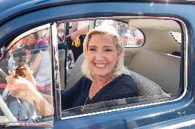 Marine Le Pen At The Grande Braderie Inauguration - Henin-Beaumont