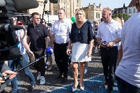 Marine Le Pen At The Grande Braderie Inauguration - Henin-Beaumont