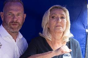 Marine Le Pen At The Grande Braderie Inauguration - Henin-Beaumont