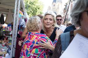 Marine Le Pen At The Grande Braderie Inauguration - Henin-Beaumont