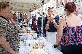 Marine Le Pen At The Grande Braderie Inauguration - Henin-Beaumont