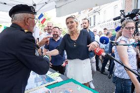 Marine Le Pen At The Grande Braderie Inauguration - Henin-Beaumont