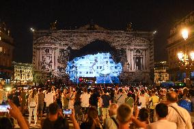 JR et l opera de Paris.