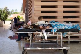 Injured people arrive at the Hospital Mohammed VI - Marrakesh