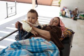 Injured people arrive at the Hospital Mohammed VI - Marrakesh