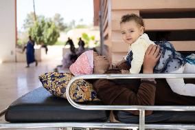 Injured people arrive at the Hospital Mohammed VI - Marrakesh