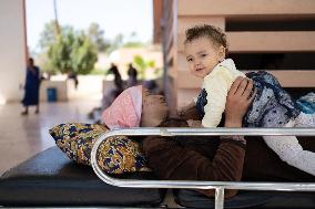 Injured people arrive at the Hospital Mohammed VI - Marrakesh