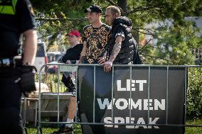 Let Women Speak Vs. Counterprotesters