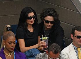 Kylie Jenner And Timothee Chalamet Attend The US Open - NYC