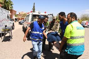 MOROCCO-EARTHQUAKE-RESCUE