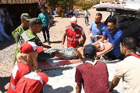 MOROCCO-EARTHQUAKE-RESCUE