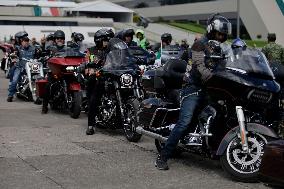Motorbike Ceremony On The Occasion Of The Bicentenary Of The Heroic Military College Of Mexico