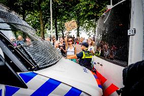 Extinction Rebelion Climate Activists Protest - The Hague