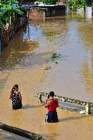 Flood After Heavy Rain In Dimapur, India