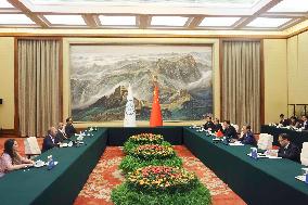 CHINA-BEIJING-ZHAO LEJI-IPU PRESIDENT-TALKS (CN)