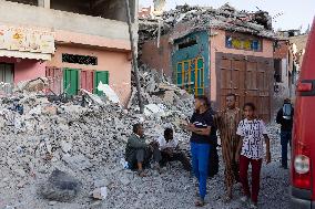 Destructions After The Earthquake - Amizmiz