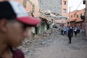 Destructions After The Earthquake - Amizmiz