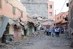 Destructions After The Earthquake - Amizmiz