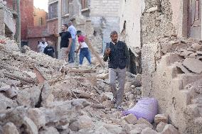 Destructions After The Earthquake - Amizmiz