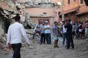 Destructions After The Earthquake - Amizmiz