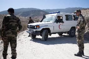 Organisation in the mountain village after the earthquake - Tafeghaghte