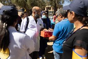 Organisation in the mountain village after the earthquake - Tafeghaghte
