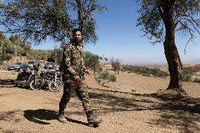 Organisation in the mountain village after the earthquake - Tafeghaghte