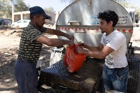 Organisation in the mountain village after the earthquake - Tafeghaghte