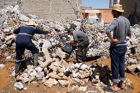 Organisation in the city after the earthquake - Amizmiz