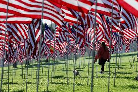 U.S.-MALIBU-9/11 ATTACKS-ANNIVERSARY-WAVES OF FLAGS