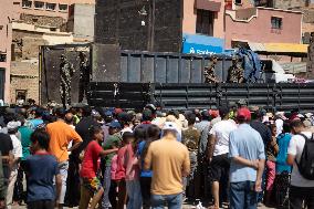Organisation in the city after the earthquake - Amizmiz