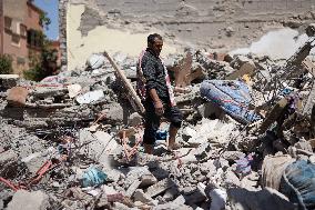 Organisation in the city after the earthquake - Amizmiz