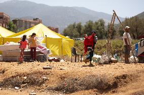 Organisation in the city after the earthquake - Amizmiz