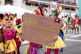 Carnival Parade And Demonstration In Lisbon