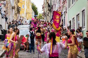 Carnival Parade And Demonstration In Lisbon