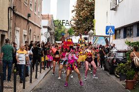 Carnival Parade And Demonstration In Lisbon