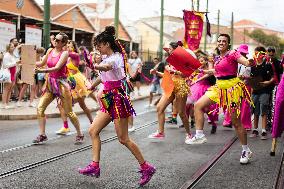 Carnival Parade And Demonstration In Lisbon