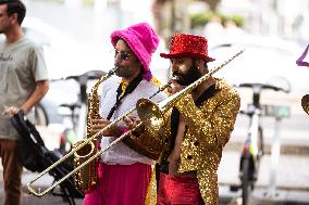 Carnival Parade And Demonstration In Lisbon