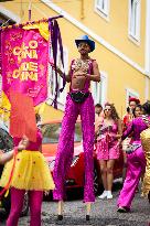 Carnival Parade And Demonstration In Lisbon