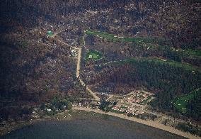 Bush Creek East Wildfire Aftermath - Canada