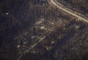 Bush Creek East Wildfire Aftermath - Canada