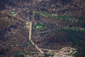 Bush Creek East Wildfire Aftermath - Canada