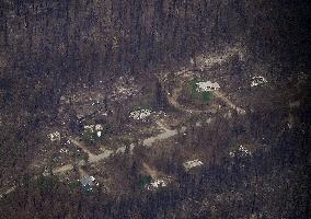 Bush Creek East Wildfire Aftermath - Canada