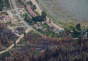 Bush Creek East Wildfire Aftermath - Canada