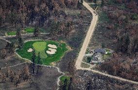 Bush Creek East Wildfire Aftermath - Canada