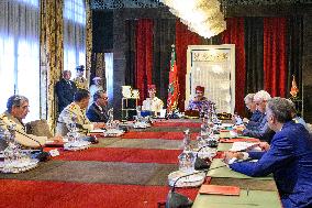 King Mohammed VI Chairs a Meeting After Earthquake - Rabat