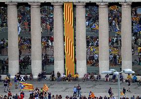 Demonstration of the Day of Catalonia in Barcelona