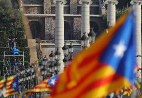 Demonstration of the Day of Catalonia in Barcelona