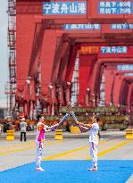 (SP)CHINA-NINGBO-ASIAN GAMES-TORCH RELAY (CN)