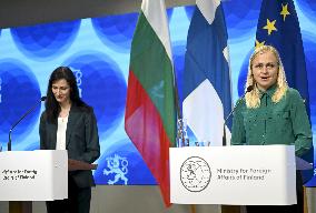 Meeting of the Bulgarian and Finnish Ministers in Helsinki